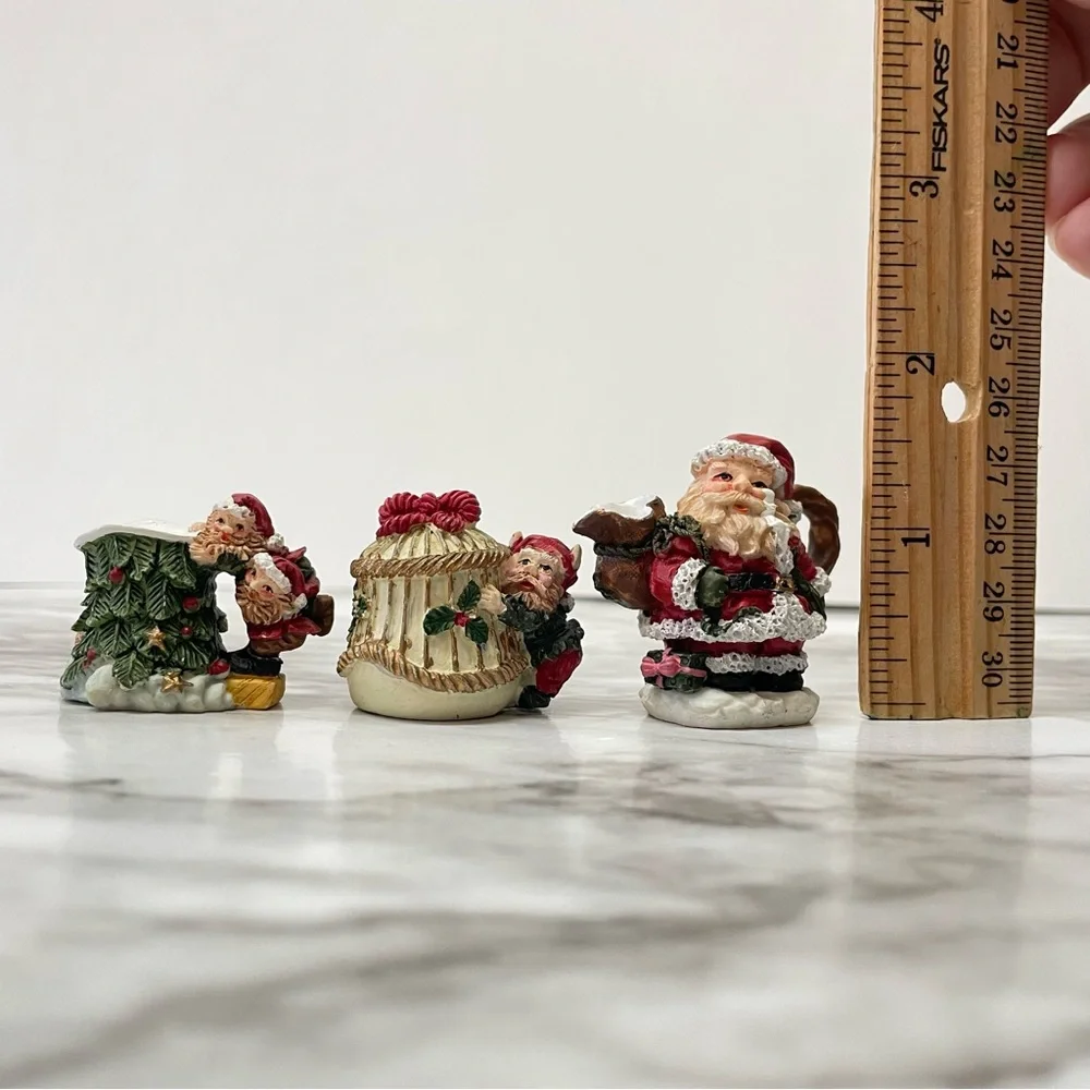 Vintage Popular Imports 1996 Twas The Night Before Christmas Teapot & Figurines
